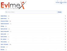 Tablet Screenshot of evimex-sport.pl